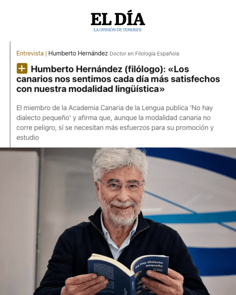 No hay dialecto pequeño Humberto Hernández El Día de Tenerife